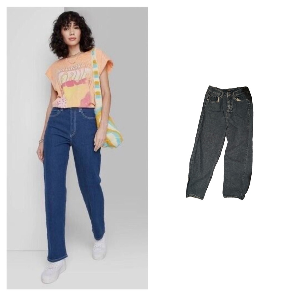 Wild Fabel highest rise straight jeans